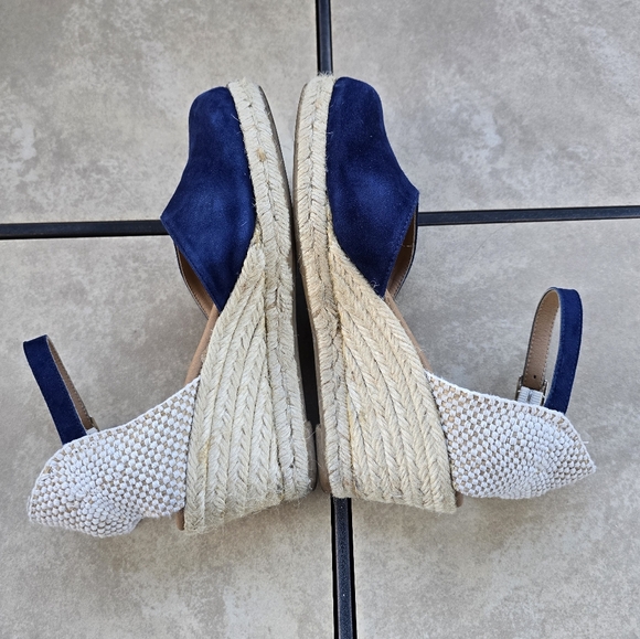Paseart Blue Suede Espadrilles, Size 38 - Picture 5 of 11